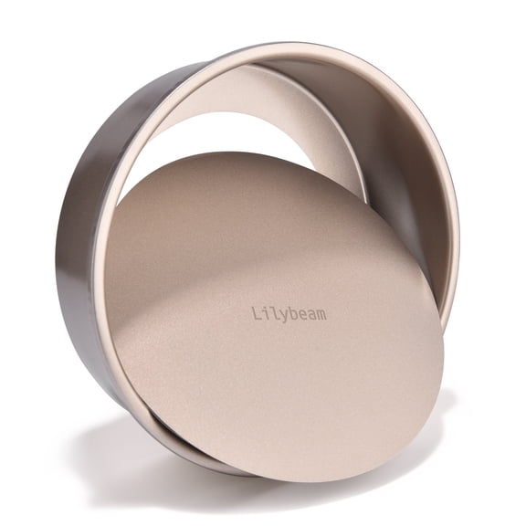 Lilybeam Round Cake Mold, Nonstick Cake Pan with Removable Bottom for Baking Layer Cakes, Cheesecakes, Pies