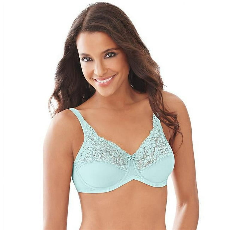Lilyette 738994222671 Tailored Minimizer Bra with Lace Trim by Bali -  42C, Country Spearmint 