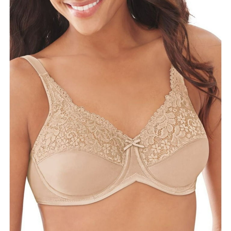 Lilyette Bali Minimizer Bra, Lacey Underwire Bra with Full-Coverage &  Natural Support, Underwire Bra for Everyday Wear, Paris Nude, 36C :  : Clothing, Shoes & Accessories