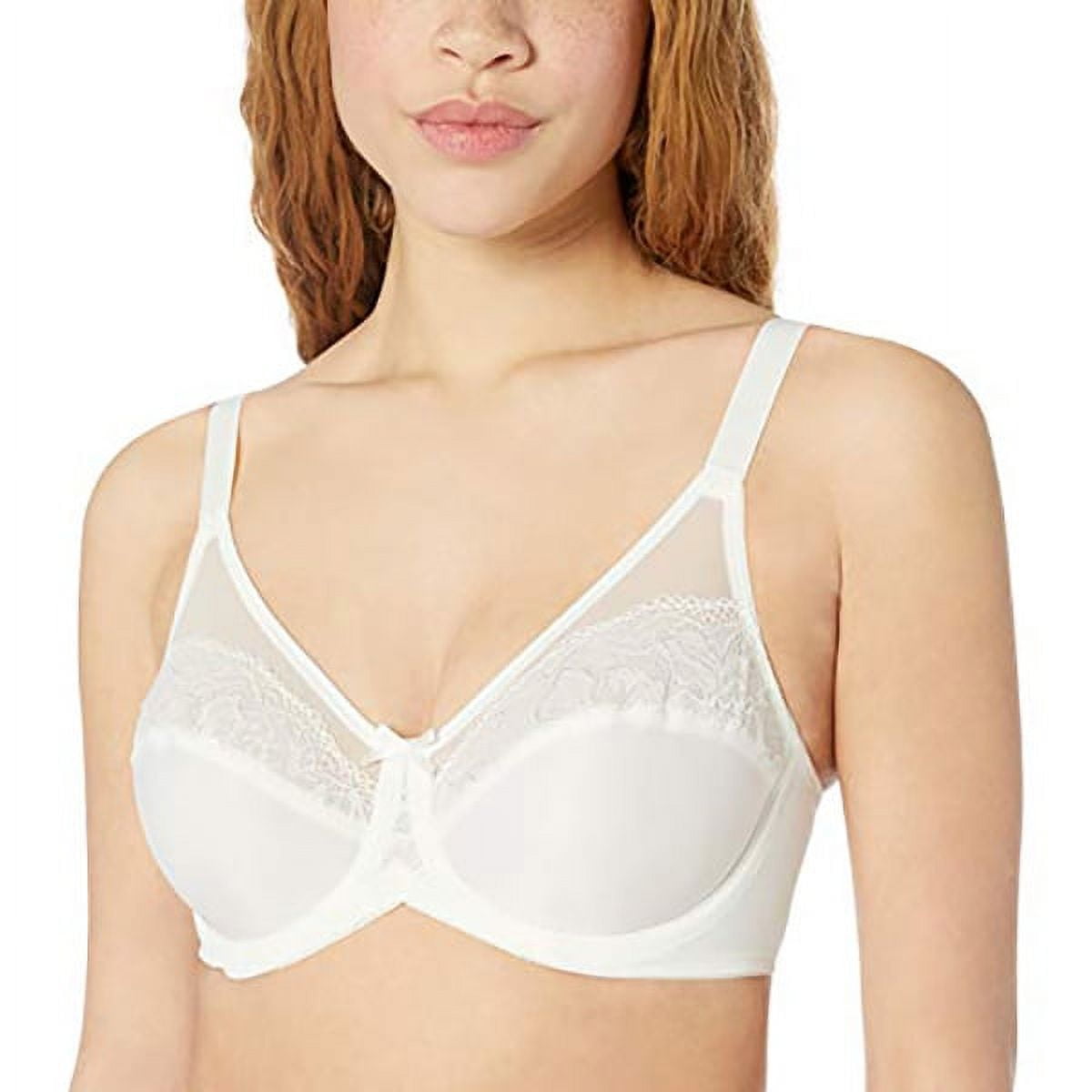 Bali Lilyette Minimizer Bra, Lacey Underwire Bra with Full-Coverage &  Natural Support, Underwire Bra for Everyday We