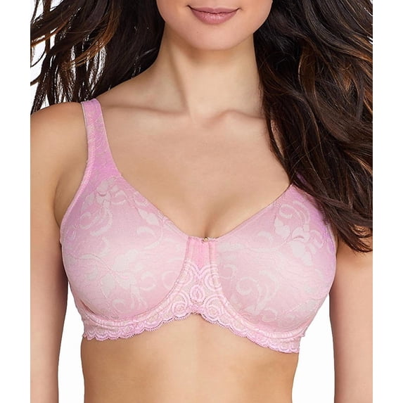 Lilyette Womens Beautiful Support Lace Minimizer Bra Style-977