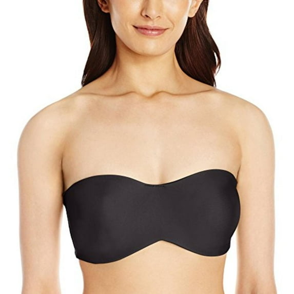 Lilyette Womens Satin Underwire Strapless Bra