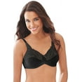 thumbnail image 1 of Women's Bali 0428 Lilyette Comfort Lace Minimizer Bra (Black 42G), 1 of 7