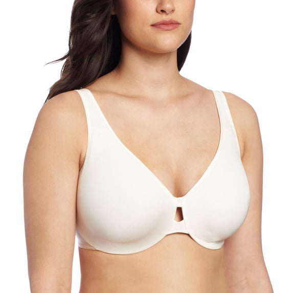 Lilyette® by Bali® Plunge Into Comfort Keyhole Minimizer® Bra Ivory 40DDD Women's