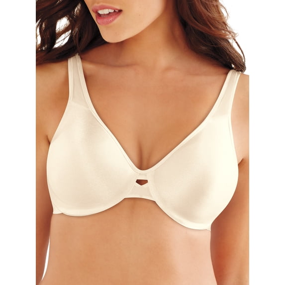 Women's Bali 0904 Lilyette Plunge Into Comfort Keyhole Minimizer Bra (Pearl 40C)
