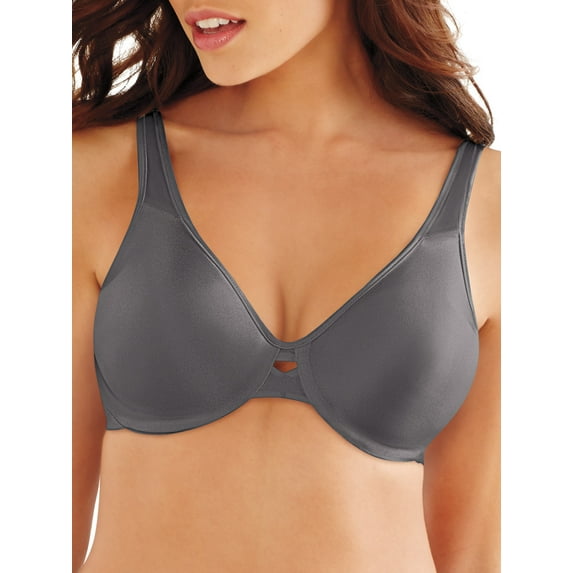 Lilyette by Bali Minimizer Bra for Women, Dream Keyhole Silver Lining 42DD