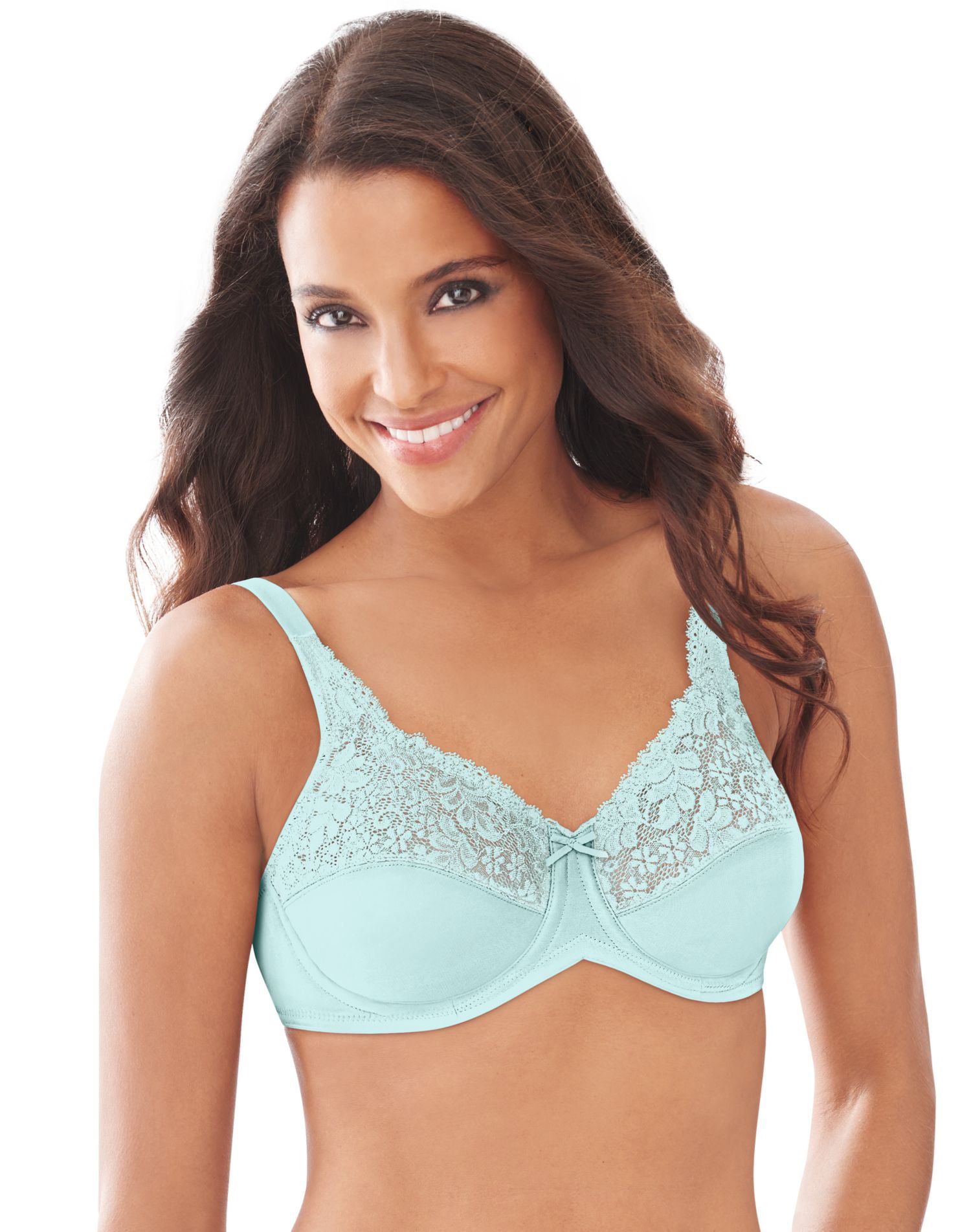 Lilyette by Bali Womens Tailored Minimizer Bra with Lace Trim -  Best-Seller, 42 