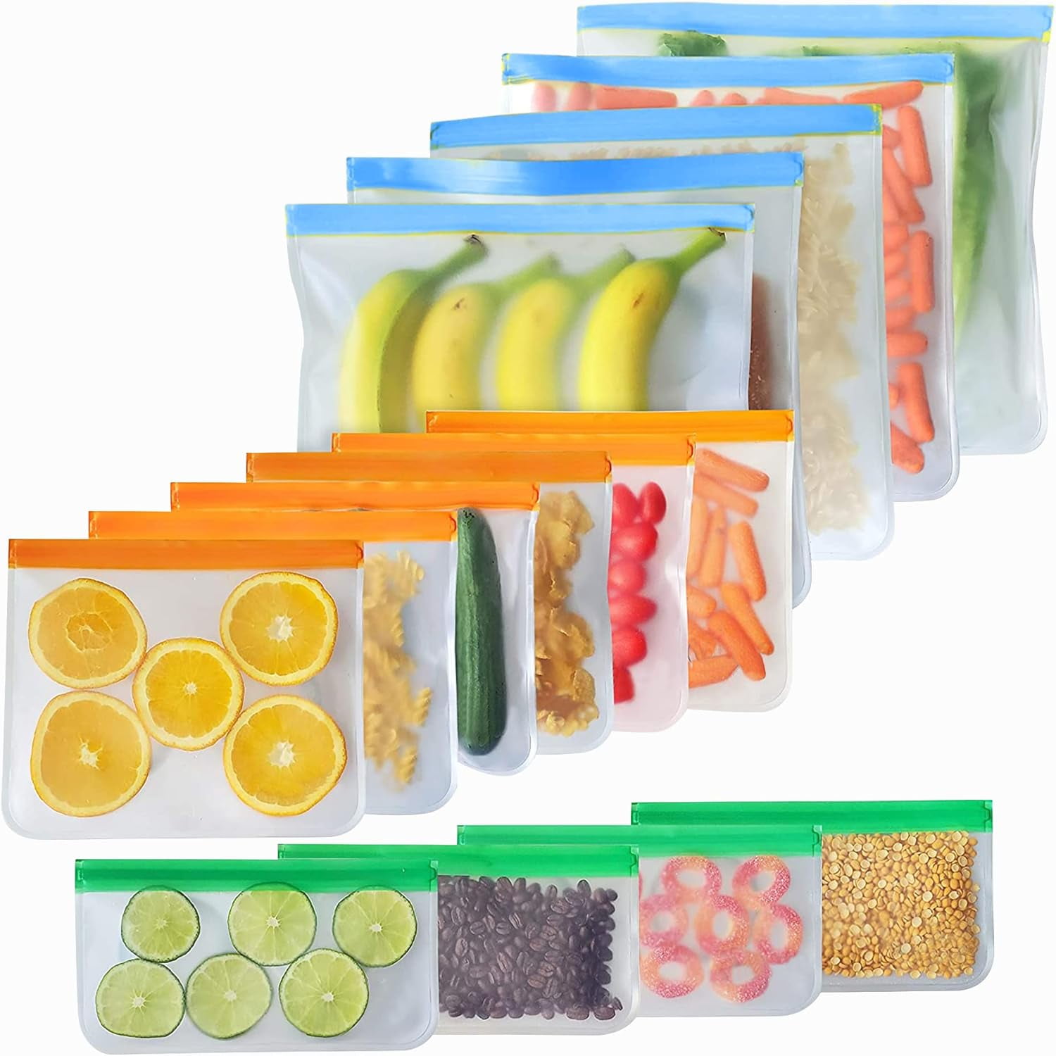 Lilymeche Concept | 22 Pack Reusable Storage Bags, BPA FREE(4 Gallon ...