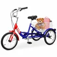 thumbnail image 1 of Lilypelle 16 inch Tricycle Kids Trikes for Beginner Riders, Single Speed 3 Wheel Bikes for Boys Girls, Low Step Through Three-Wheeled Bicycles with Rear Basket, 1 of 8