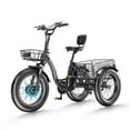 thumbnail image 1 of Lilypelle 20" x 4" Fat Tire 7 Speeds Electric Trike Tricycle for Adults,500W 48V 14.5Ah Lithium Battery ,3 Wheels Electric Trike for Men, Women， with Front & Rear Baskets, 1 of 10