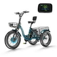 thumbnail image 1 of Lilypelle 20" x 4" Fat Tire 7 Speeds Electric Trike Tricycle for Adults,500W 48V 14.5Ah Lithium Battery ,3 Wheels Electric Trike for Men, Women， with Front & Rear Baskets, 1 of 10