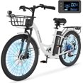 thumbnail image 1 of Lilypelle 26" Electric Bike for Women Adults, 36V 10.4Ah UL2849 (By SGS) Battery ,350W Helical Motor w/ 700W peak power , 7-Speed Electric Bicycle w/ Front Fork Suspension,Max 20mph,50 Miles,Class 2, 1 of 6