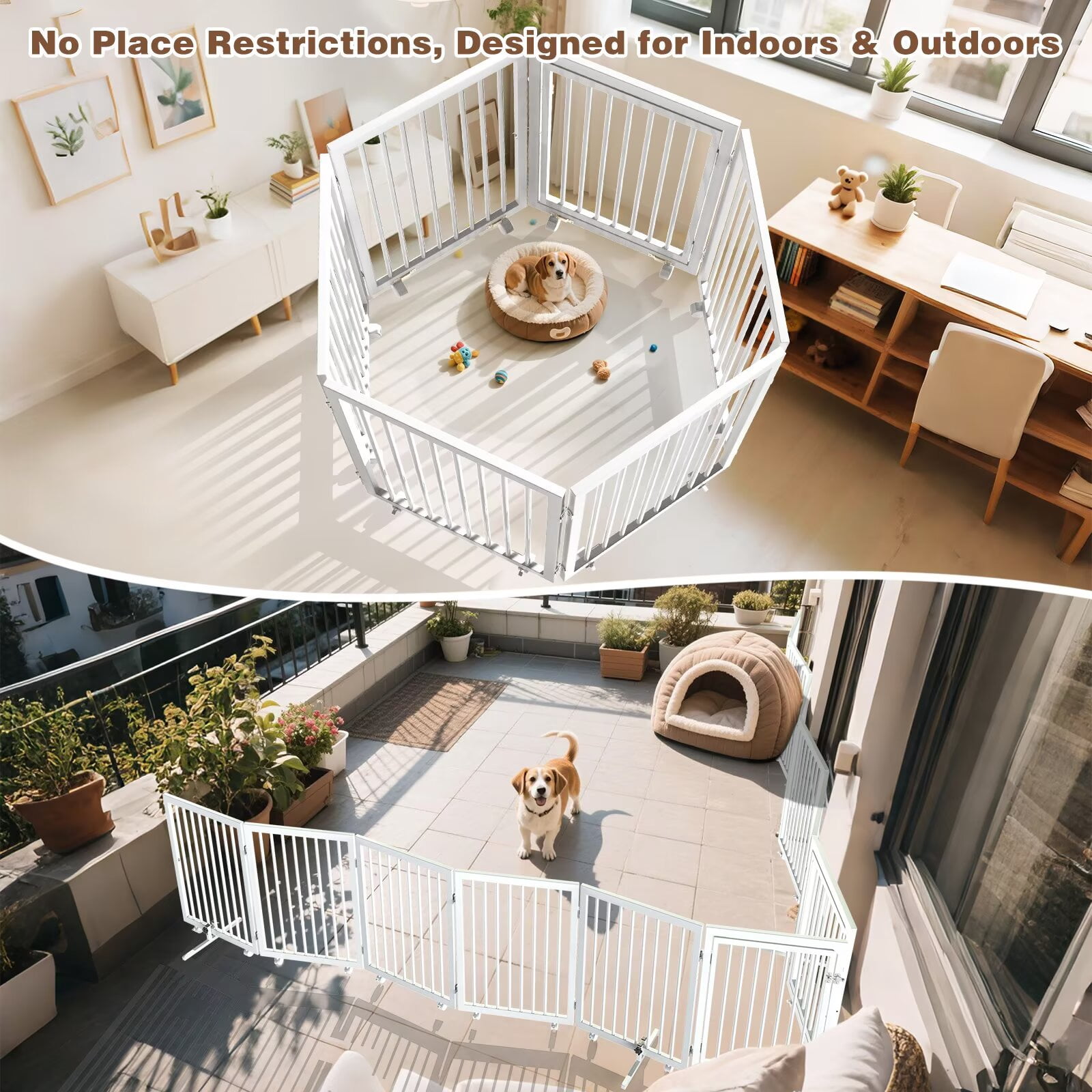 Curated visual reference: Gallery Detail: Lilypelle 30 Metal Dog Playpen 2 In 1 6 Panels