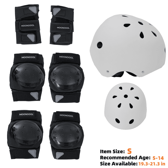 Lilypelle 6 Pack Knee Elbow Pads & Multi-Sport Helmet for Kids ,Youth Children Guards Protective Gear Pad Set for Roller Skates Cycling Skateboard Inline Skating's Scooter Riding Sports