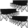 thumbnail image 1 of Lilypelle 6-Seater Sports Bench, Folding Bench Chair Sideline Bench with Back, Stadium Seats Camping Chairs Portable Team Bench for Soccer & Football Sidelines, Tailgating, Camping & Events, 1 of 7