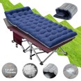 thumbnail image 1 of Lilypelle 75" Folding Camping Cots,Adult Double Sided Double Color Cot Oxford Strong Heavy Duty Wide Sleeping Bed for Camp Office Use, 1 of 16