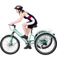 thumbnail image 1 of Lilypelle Adult Mountain Tricycle 24/26 Inch Low step through Mountain Bike Cruiser Trikes for Adults 7 Speed Three Wheel Trike Bicycle with Large Basket, 1 of 12