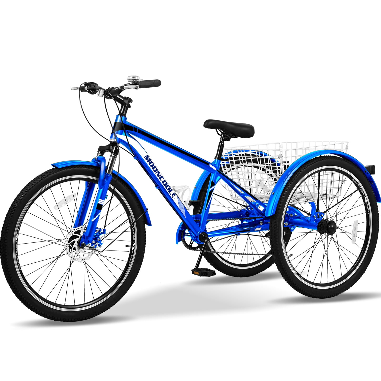 Lilypelle Adult Mountain Tricycle 26" Tire MTB Three Wheel Cruiser Trike Bike with Large Shopping Basket for Men Women - Walmart.com Lilypelle Adult Mountain Tricycle 26" Tire MTB Three Wheel Cruiser Trike Bike with Large Shopping Basket for Men Women - Walmart.com
