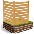 thumbnail image 1 of Lilypelle Air Conditioner Fence Trash Can Fence 38"W X 42"H Pool Equipment Enclosure, All-Wood Outdoor Privacy Fence Screen, Perfect to Hide Trash Cans and A/C Units |2 Panels, 1 of 8