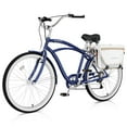thumbnail image 1 of Lilypelle Adults Beach Cruiser Bicycle, 24" 26" Wheel 7 Speed Bike Fits Rider: 4'11"-6'2", Step Through Bikes for Commuting, Unisex, 1 of 14