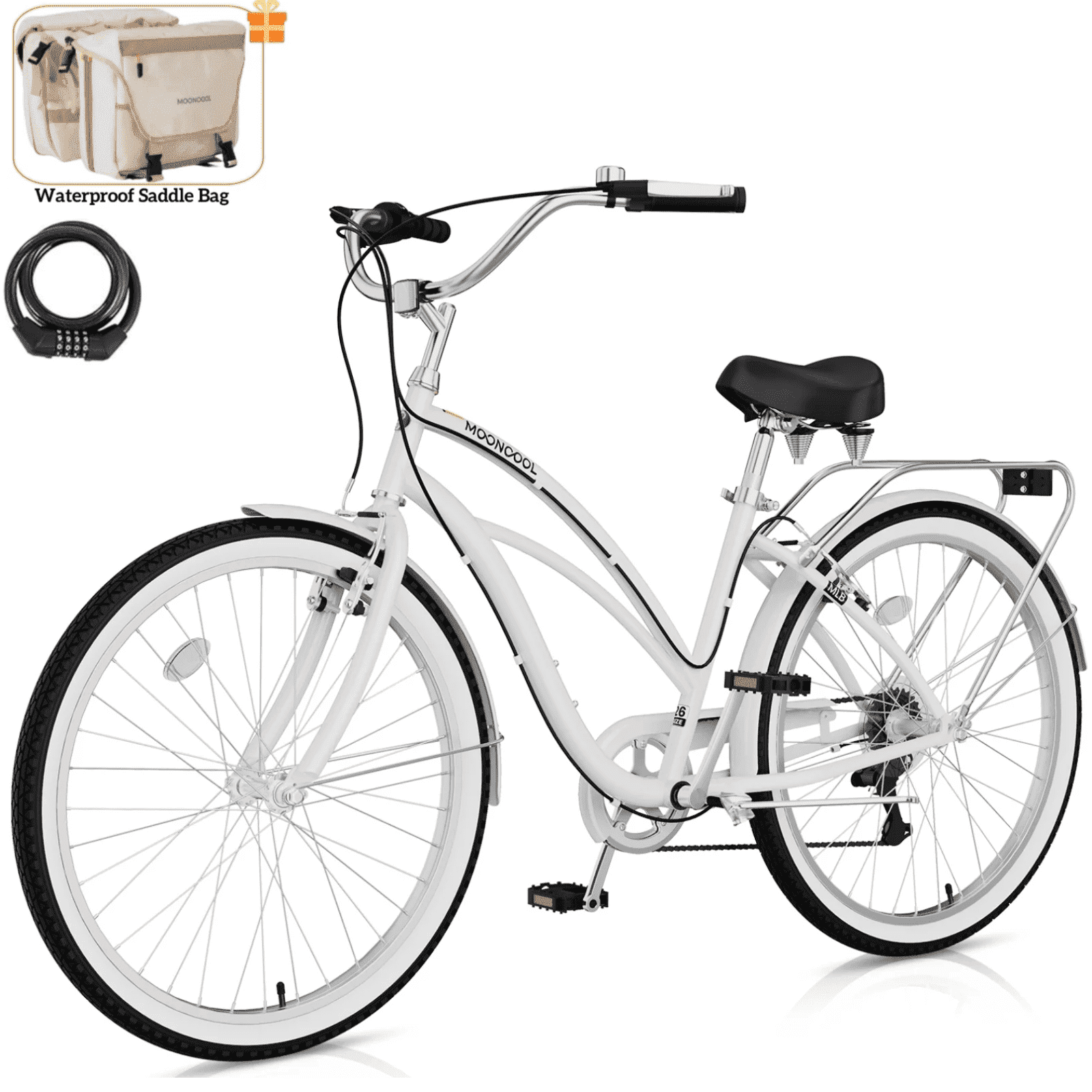 Lilypelle Beach Cruiser Bicycle, 24