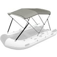 thumbnail image 1 of Lilypelle Bimini Tops for Boat 3 Bow Portable Foldable Bimini Top Oxford Cloth Cover with Aluminum Frame Quick Release Clips for Width 61"-66" Rib,Small Jon Boat,Fishing Boat, Boat,Dinghy, 1 of 8