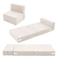 thumbnail image 1 of Lilypelle Kids Folding Floor Sofa Bed Chair, Child Fold Up Couch Bed for Sleeping, 3-in-1 Convertible Toddler Floor Futon Mattress, Portable Fold Out Kids Futon Sofa Bed with Storage Bag, 1 of 8