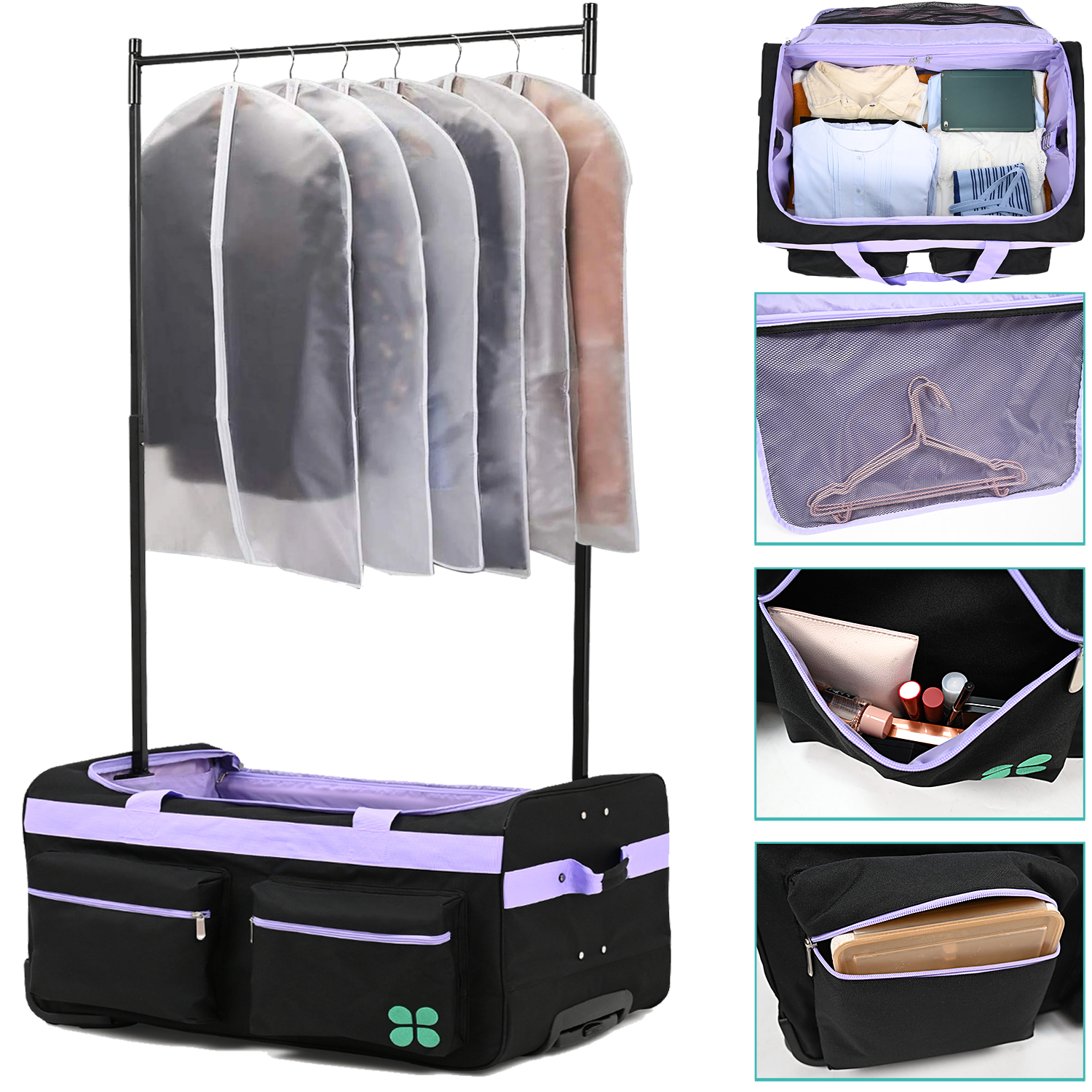 Ecogear 28" Wheeled Duffel with Garment Rack