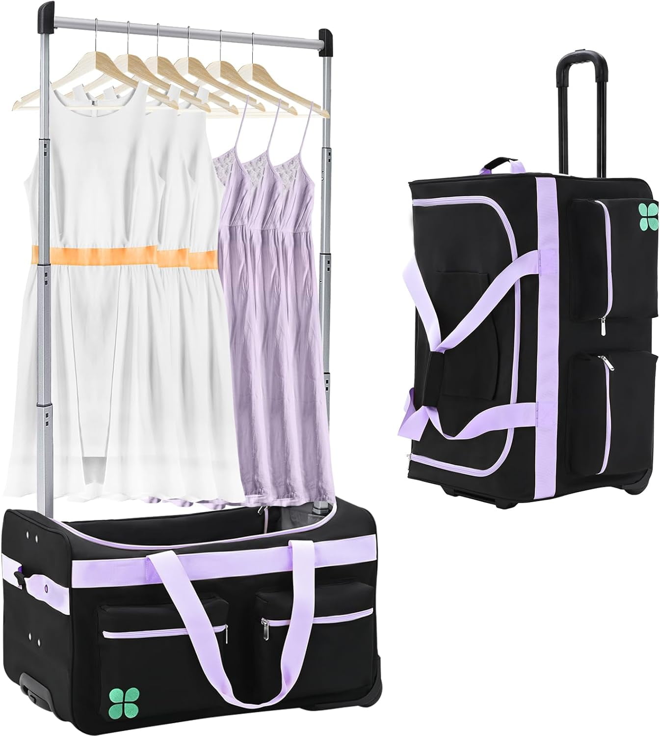 Dance With Drago 水玉模様 レッスンバッグ　クラブケース Lilypelle 28 Inch Dance Duffle Bag with Garment Hanger, Rack
