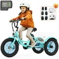 thumbnail image 1 of Lilypelle Electric Ride on tricycle for Kids , 6/9/12Mph Three Max Speed 250W Power trike w/ 24V 10.4Ah Battery, Headlights & Horn, Large Rear Basket ,2 sets of DIY stickers,16"x3" Wheel,30Miles, 1 of 6