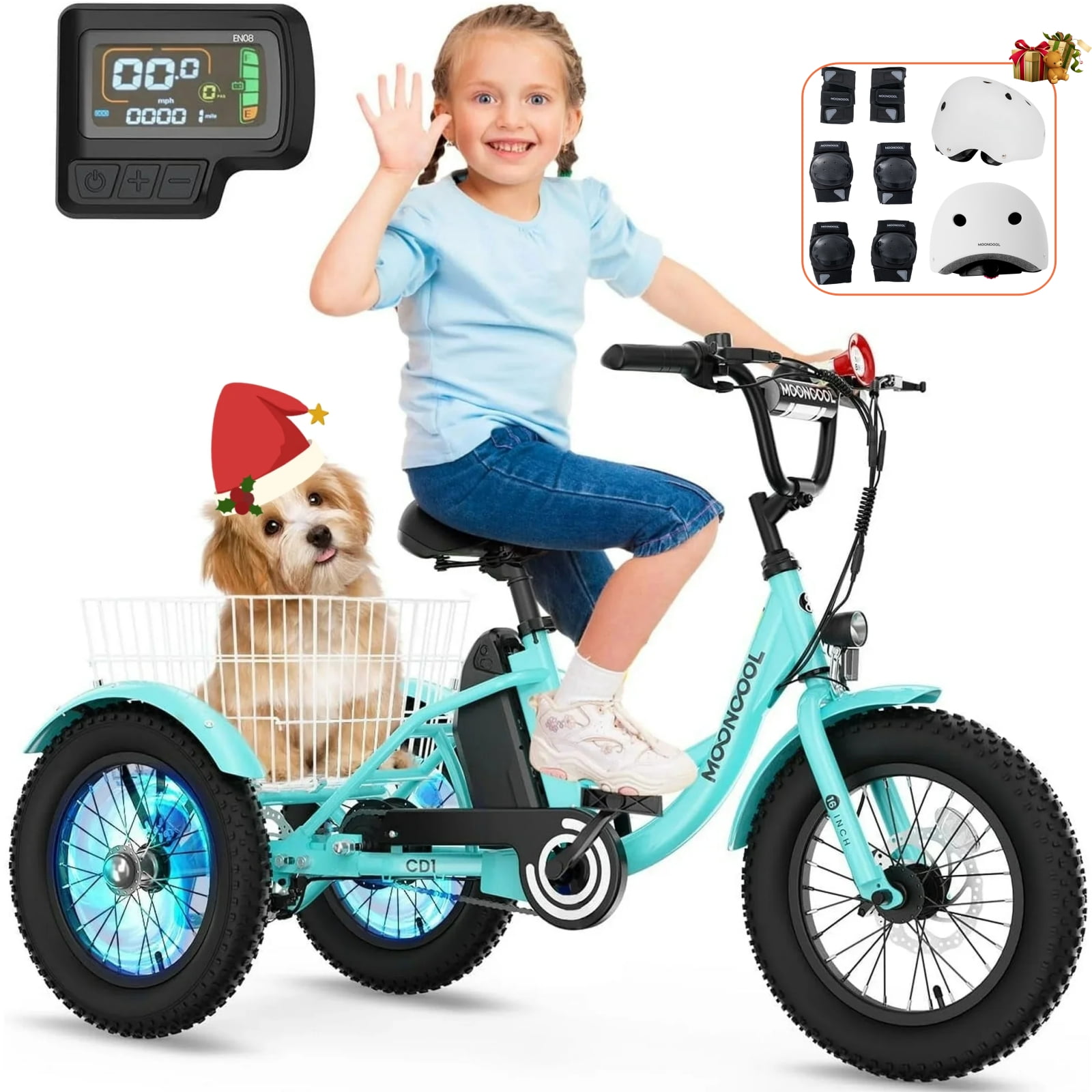 Lilliili☆ Lilypelle 24in 3-Wheel Adult Tricycle, 1-Speed with Large