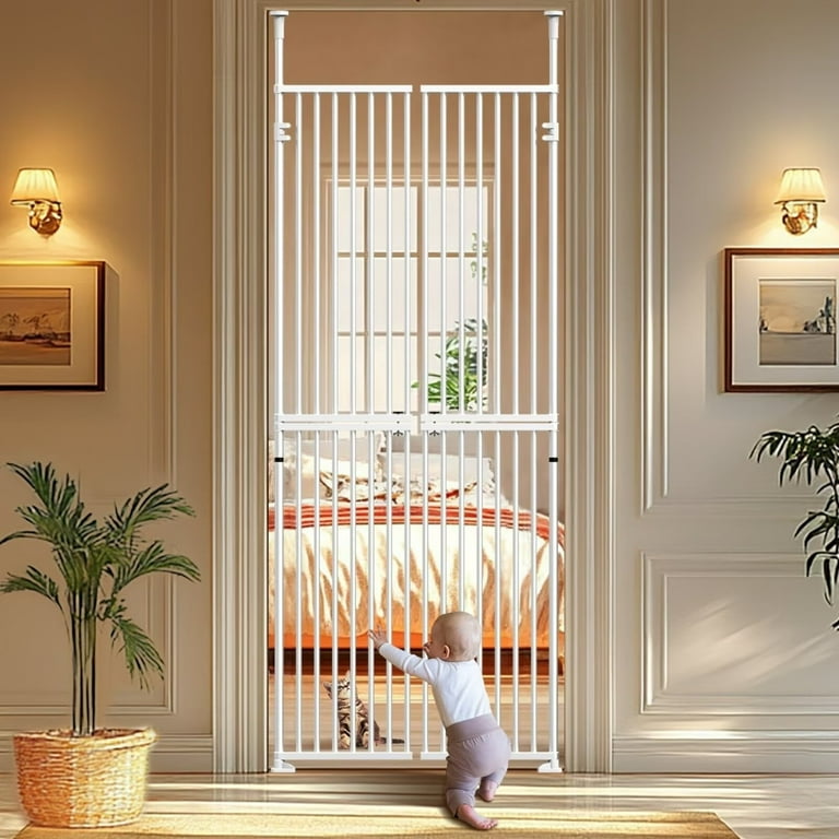 Lilypelle Extra Tall Steel Pet Gate, Adjustable Inch