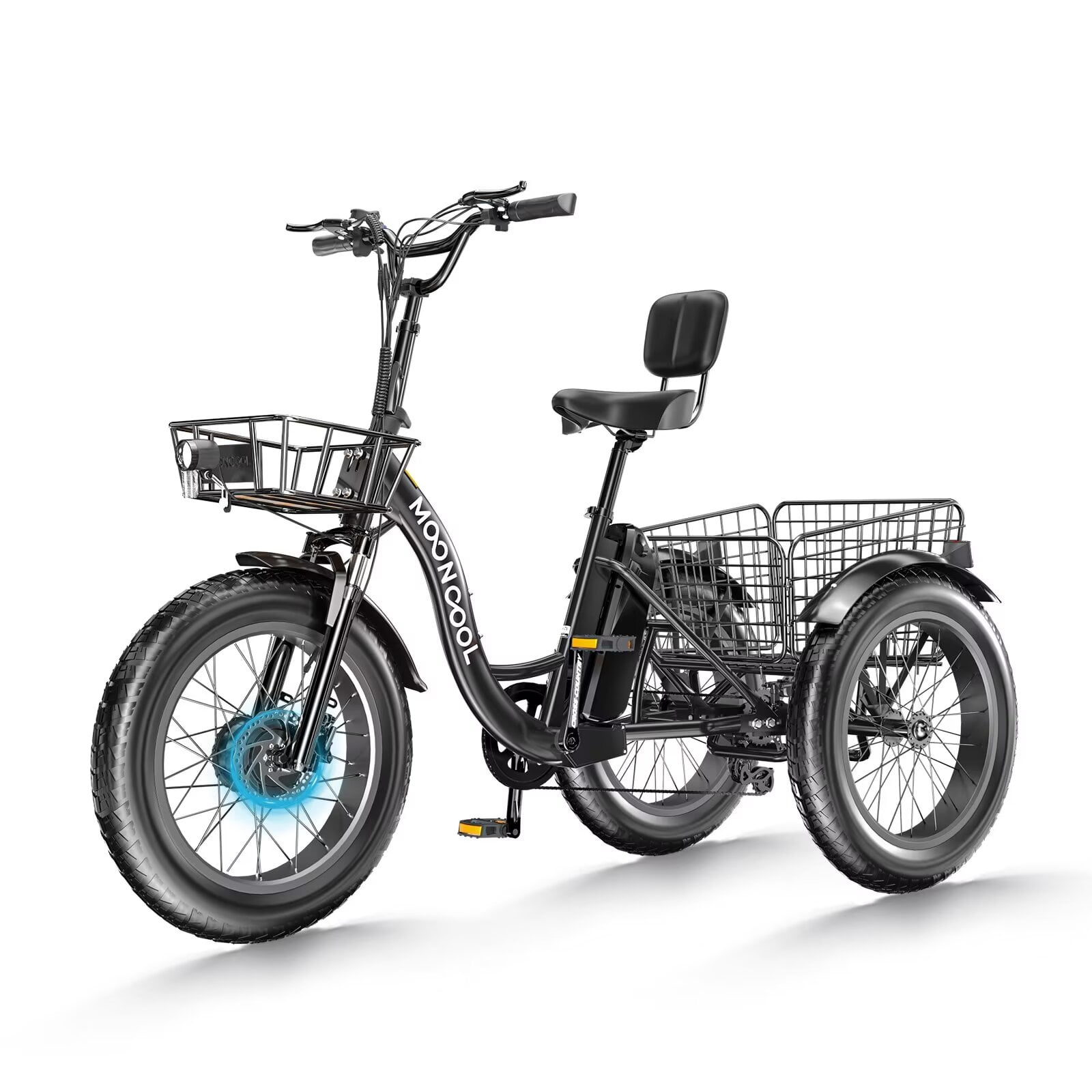 Lilypelle Fat 20 Electric Tricycle 45miles Long Range 500W Peak