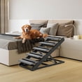 thumbnail image 2 of Large Dog Bed Solid Wooden Pet Ramp Car Dog Ladder,4-Height Adjustable With Non-Slip,Pets Puppy Surface Access Stair,Adjustable Pet Ladder, Accessible Sofa Escalier Pour Chien 2 of 12