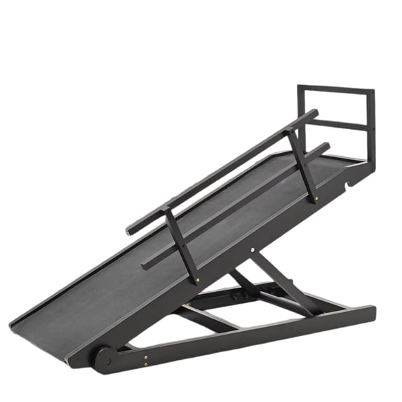 Lilypelle Foldable Pet Ramp,Wood Dog Ramp with 5 Adjustable Heights of 15.7"-23.6" ,Black