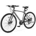 thumbnail image 1 of Lilypelle Hybrid Bike for Adults, 700C Lightweight Mens Bike w/ Aluminum Frame & Disc Brakes & LED Headlight, 8-Speed Vintage Retro Hybrid Bicycles for City Commuters, Adult Bike, Male Road Bike, 1 of 10