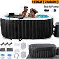 thumbnail image 1 of Lilypelle Inflatable Hot Tub, 75” X 47” X 25” Portable Blow Up Hot Tub for 2 Adults, Outdoor Spa with 110 Bubble Jets and Built in Heater Pump, Filter, 1 of 10
