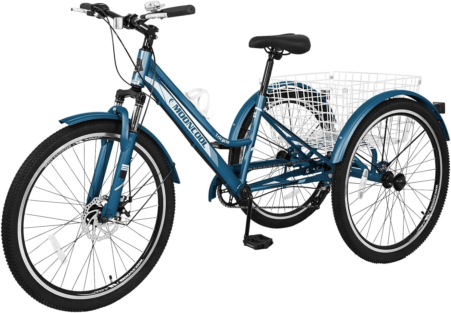 Lilypelle Mountain Tricycle for Adults, 3 Wheeled 7Speed Mountain