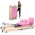 thumbnail image 1 of Lilypelle Pilates Reformer Machine Equipment with Spring for Home Workout,Foldable Reformer Pilates for Beginner ,300lbs load-bearing, 1 of 9