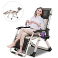 thumbnail image 1 of Lilypelle Zero Gravity Chair Fold Lounge Chairs Outdoor Lawn Chaise with Removeable Soft Cushion,Cup Holder,Headrest, 1 of 7