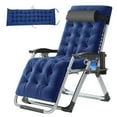 thumbnail image 1 of Lilypelle Zero Gravity Chair, Lawn Recliner, Reclining Patio Lounger Chair, Folding Portable Chaise with Removable Soft Cushion, Cup Holder, Headrest, 1 of 14