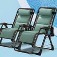 thumbnail image 1 of Lilypelle Zero Gravity Chair, Outdoor Padded Lounge Chair with Side Table, Zero Gravity Recliner Chair, Outdoor Reclining Chair, Supports up to 440lbs, 1 of 7
