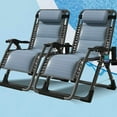 thumbnail image 1 of Lilypelle Zero Gravity Chair, Outdoor Padded Lounge Chair with Side Table, Zero Gravity Recliner Chair, Outdoor Reclining Chair, Supports up to 440lbs, 1 of 7
