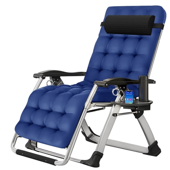 Lilypelle Zero Gravity Chair with Breathable Mat&Tray Outdoor Lounge Chair Reclining Folding Chaise for Patio Lawn Beach Pool