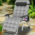 thumbnail image 1 of Lilypelle Zero Gravity Chair with Double Sided Pearl Mat Folding Lounge Recliner Chairs with Cushion,Cup Holder,Pillow, 1 of 9