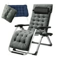 thumbnail image 1 of Lilypelle Zero Gravity Chair with Double Sided Pearl Mat Folding Lounge Recliner Chairs with Cushion,Cup Holder,Pillow, 1 of 7