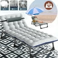 thumbnail image 1 of Lilypelle folding cot with mattress,Heavy Duty Sleeping Cots with Carry Bag,Double Layer Oxford Portable Folding Camping Cot for Home ,Office Nap and Outdoor Beach，Gray, 1 of 8
