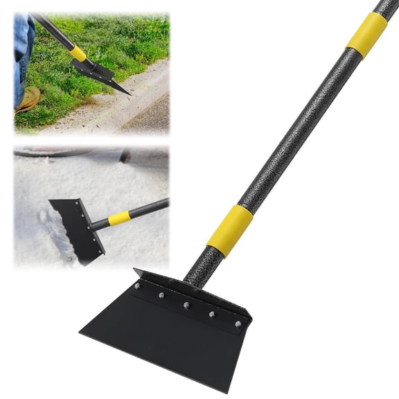 LAIDER HEROS 74" Gardening Flat Shovel, Multifunctional Ice Shovel & Chopper for Driveway Sidewalk(2 Blades)