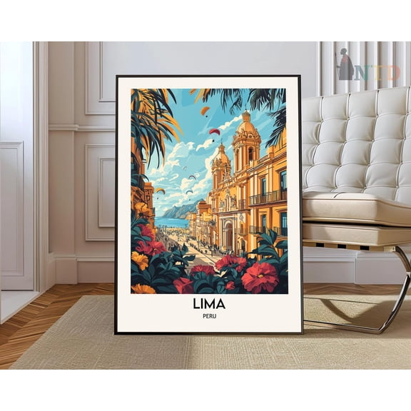 Lima Peru City Poster Unframed Paper Print