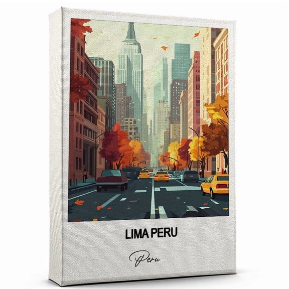 Lima Peru Travel Canvas Art  Stunning Travel Wall Print Peru Canvas Inspired Artwork to Elevate Your Living Room or Office  Ready to Hang